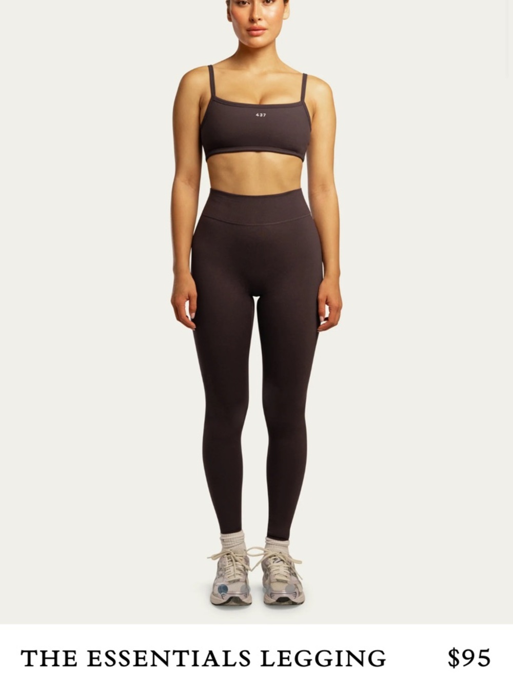 The Essentials Legging — Chocolate Brown